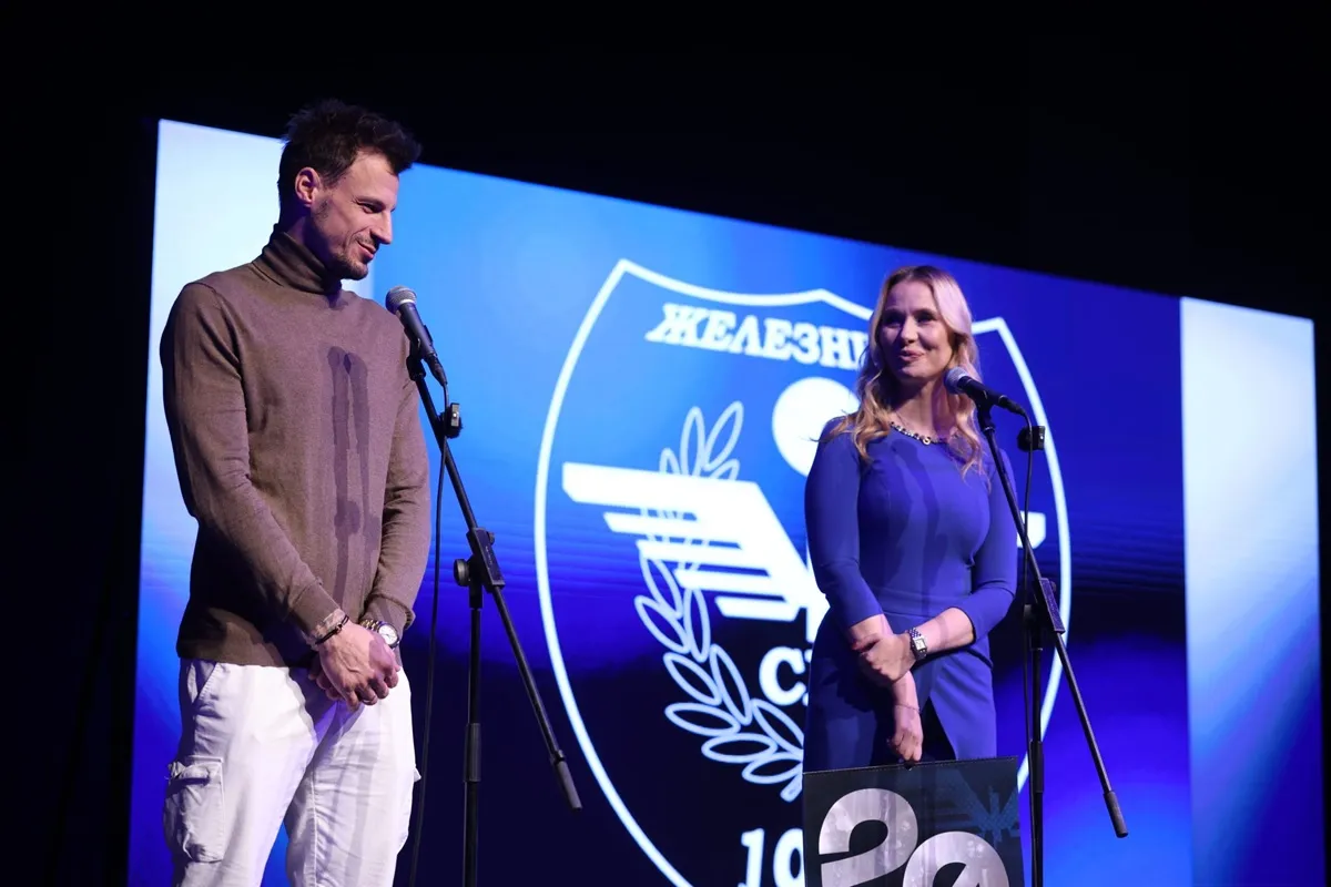 Golman Zoran Popović i šef PR tima, Biljana Obradović