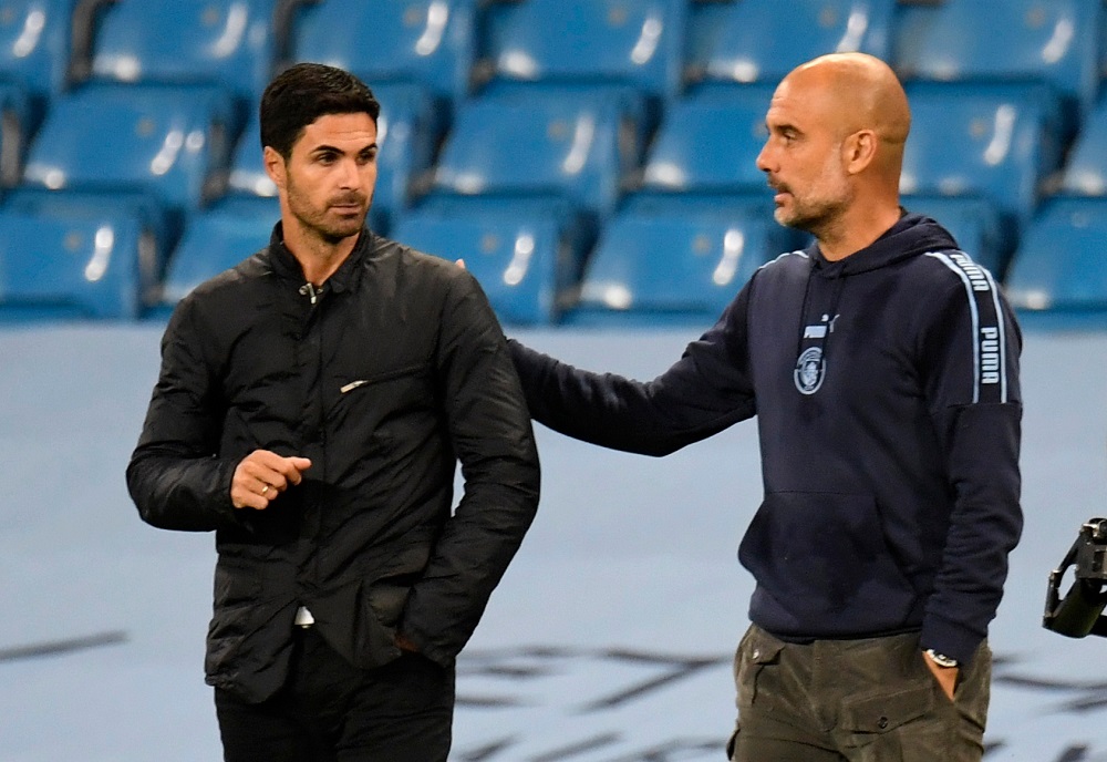 Mikel Arteta i Pep Gvardiola (©Reuters)