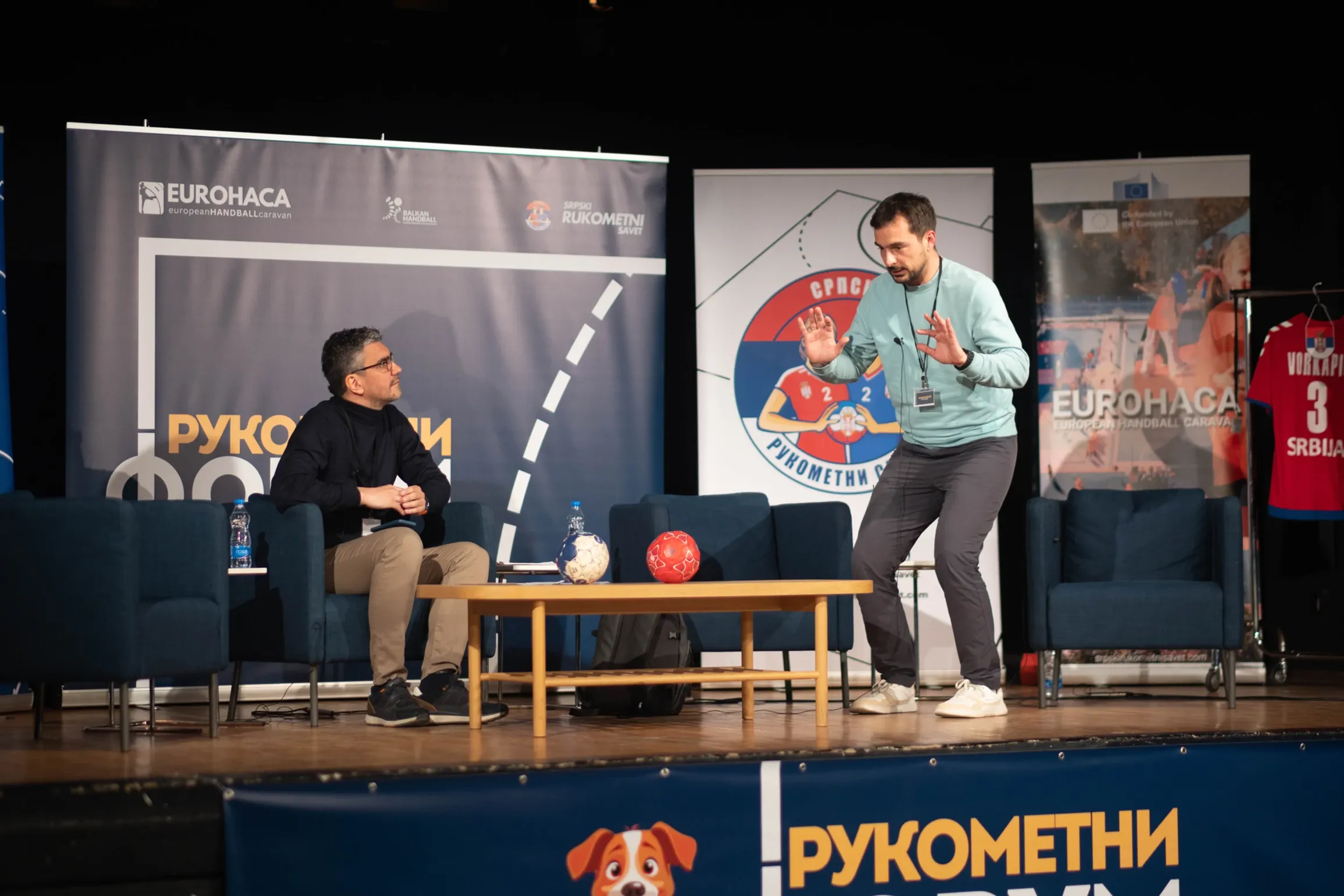 Stevan Stevanović i Mladen Opačić (©Srpski rukometni savet)