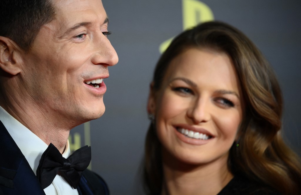 Robert i Ana Levandovski na ceremoniji dodele Zlatne lopte (AFP)