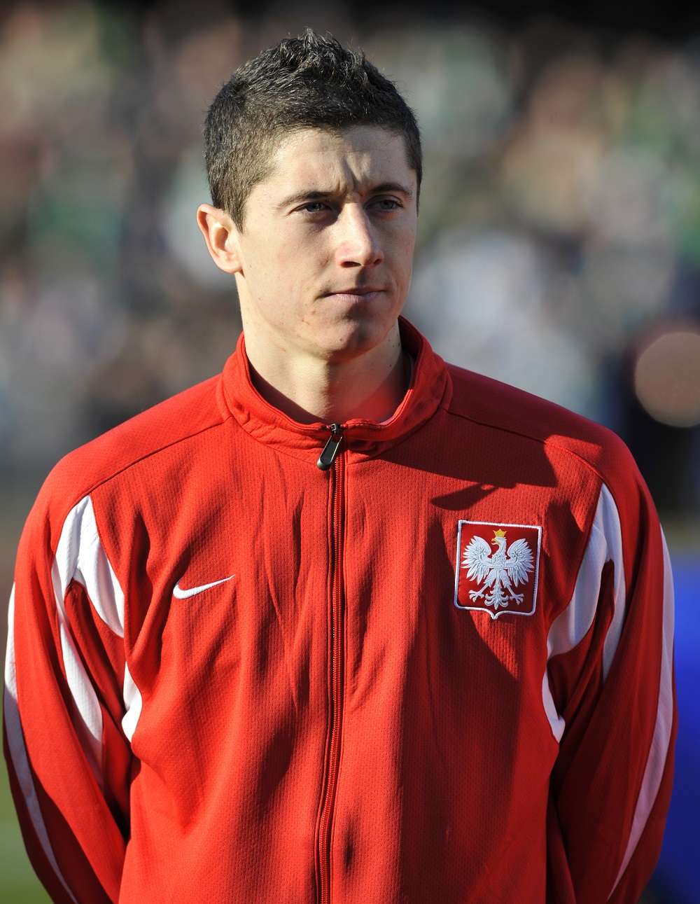 Robert Levandovski sa reprezentacijom Poljske pre 2009. godine (Reuters)