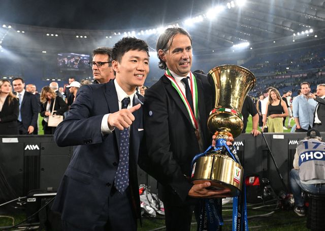 Žang i Inzagi nakon osvajanja Kupa Italije, prošle sezone ©Reuters