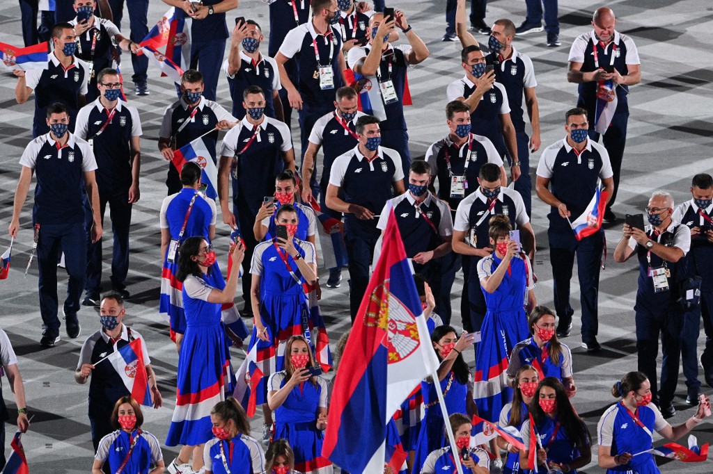 Srpska delegacija u Tokiju (©AFP)