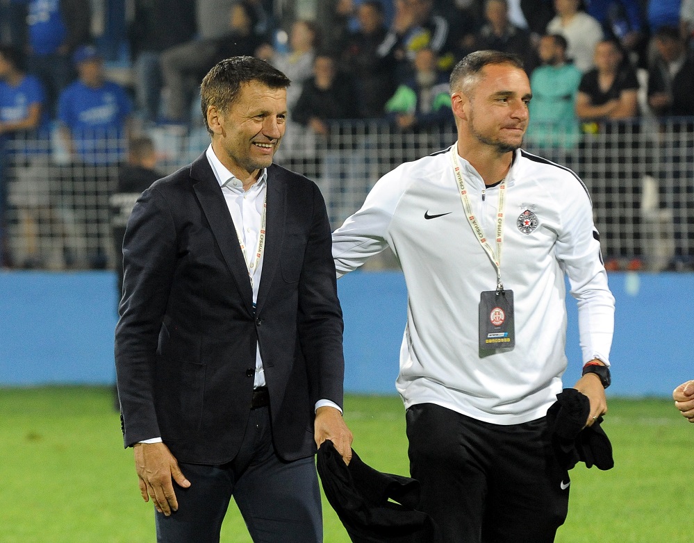 Andrija Delibašić (desno), trener Mornara (©MN Press)