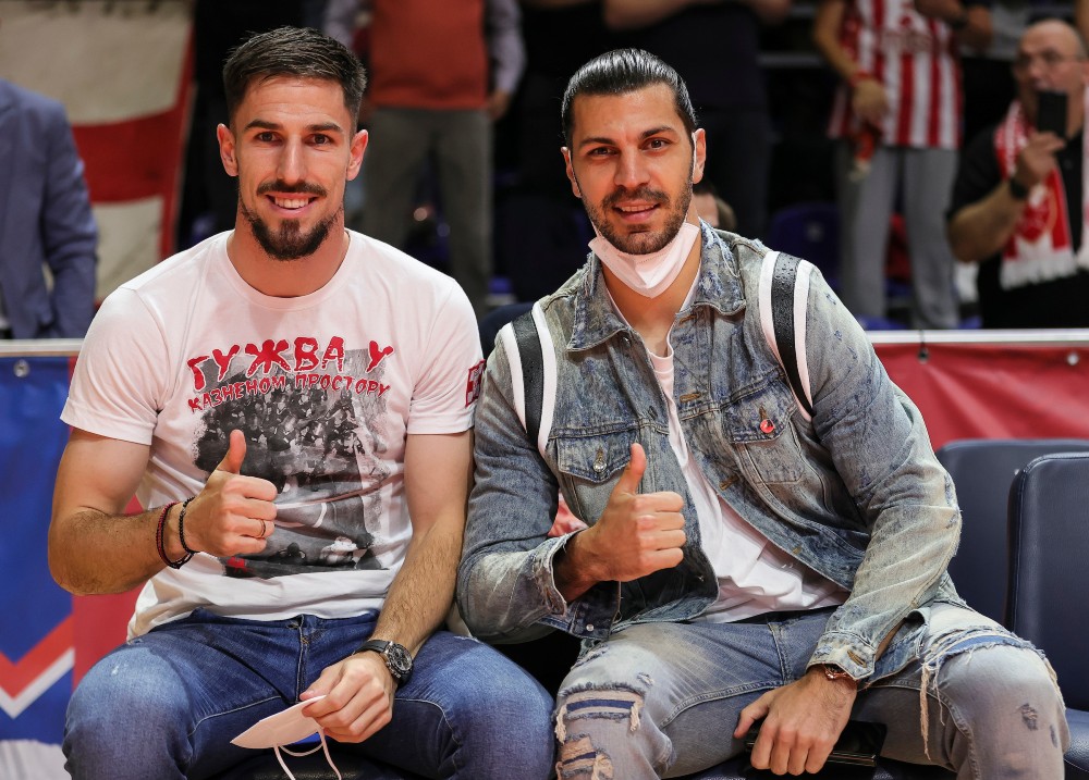 Fudbaleri Crvene zvezde Miloš Degenek i Aleksandar Dragović (Foto: Starsport)