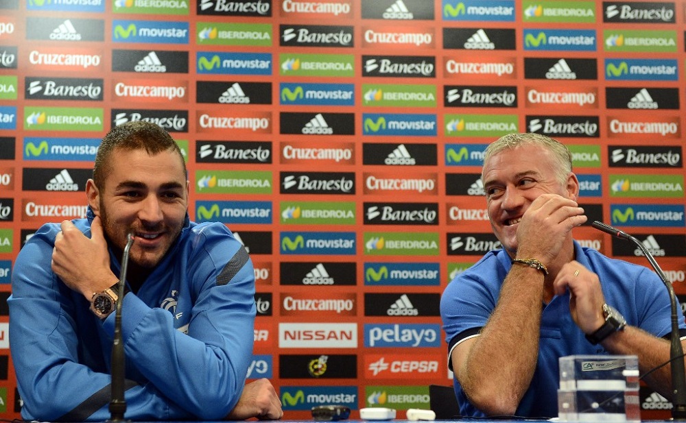 Benzema i Dešam (Foto: AFP)