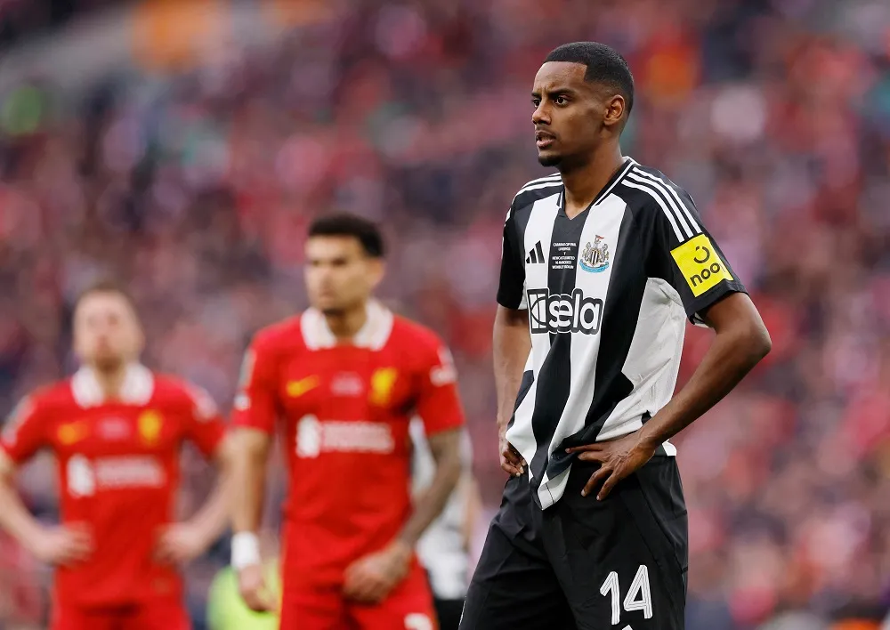 Aleksander Isak protiv Liverpula (©Reuters)