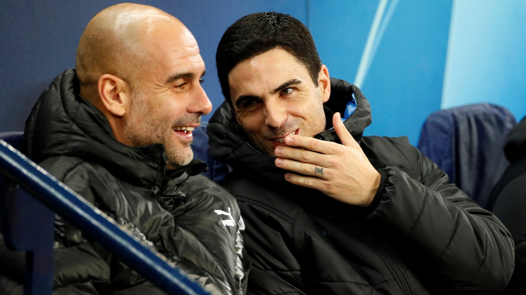 Pep Gvardiola i Mikel Arteta (©Reuters)