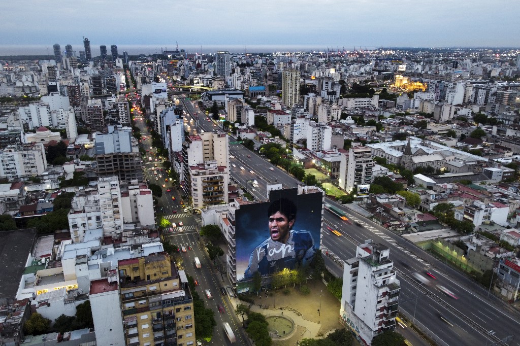 Ovako ga slave u Buenos Ajresu (©AFP)
