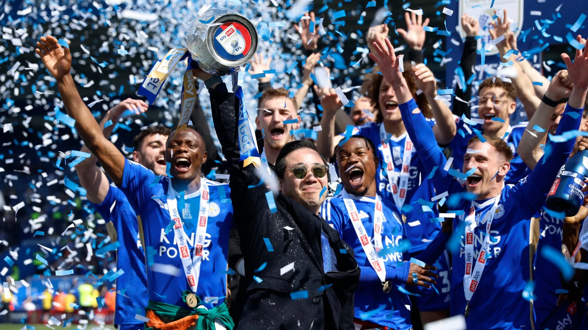 Ajvat Šrivadanapraba na proslavi osvajanja Čempionšipa (©Reuters) 