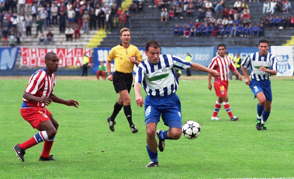 Detalj s meča OFK Beograd - Atletiko Madrid