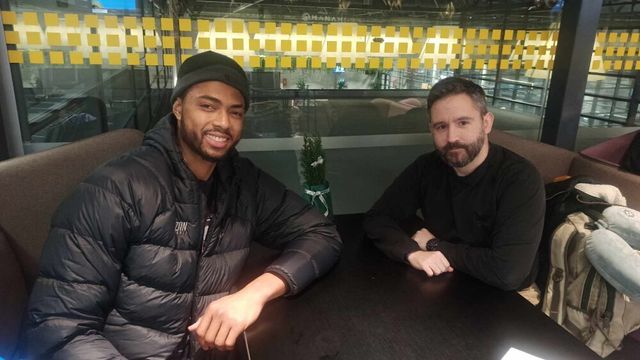 Bruno Kaboklo i novinar Mozzart Sporta Bojan Brezovac (©Mozzart Sport)