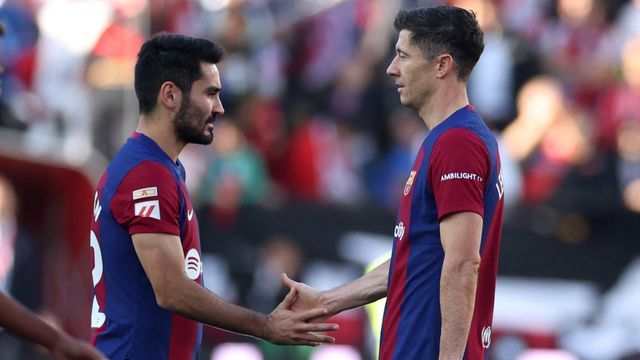 Ilkaj Gundogan i Robert Levandovski (©Reuters)