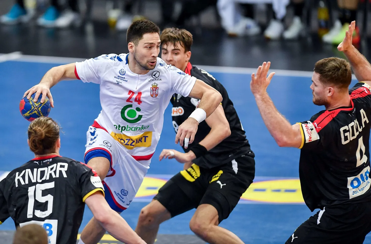 Kukić na meču protiv Nemačke u Katovicama 2023. (©Starsport)