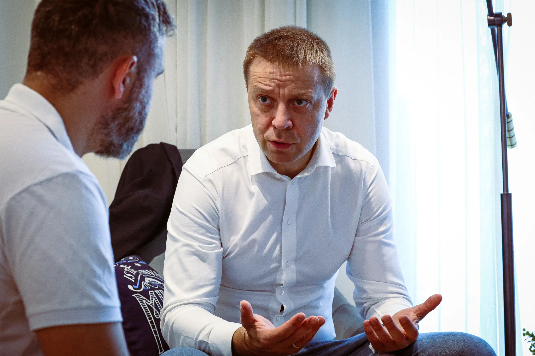 Direktor Evrolige u razgovoru sa novinarom Mozzart Sporta (© Nikola Mikić)