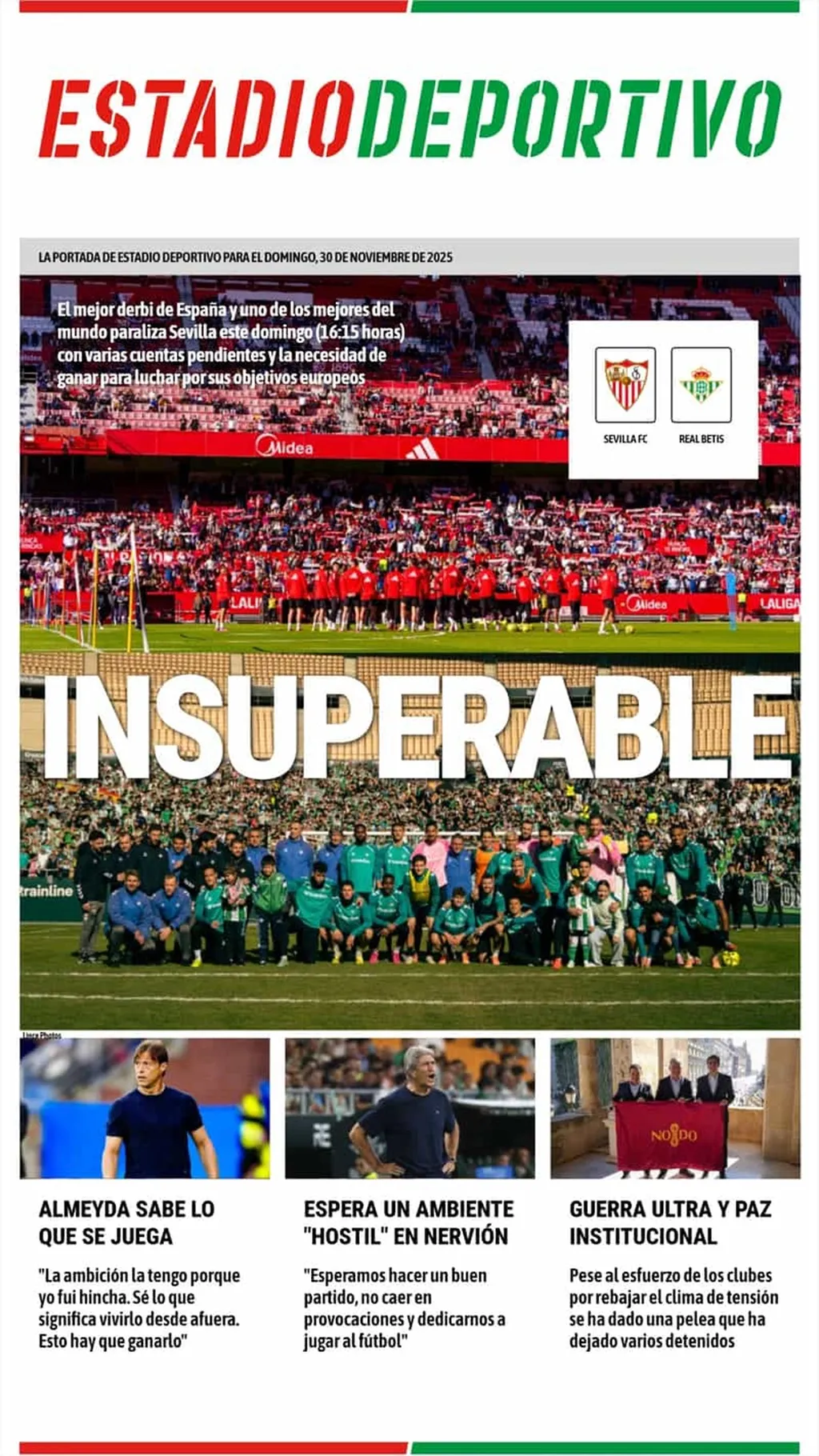 Lokalni list Estadio Deportivo