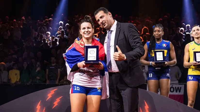 Teodora Pušić i Vanja Grbić (©FIVB)