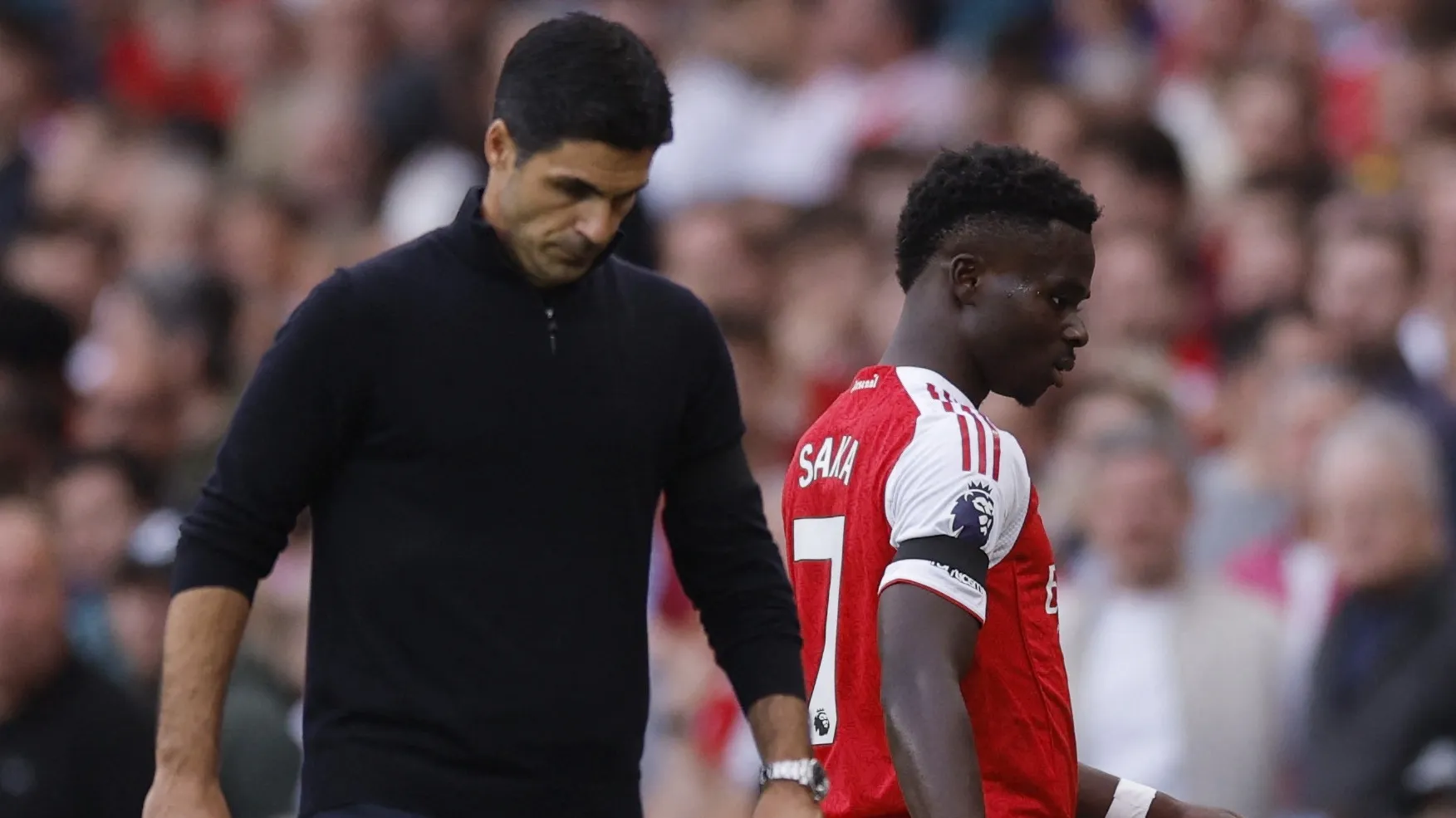 Arteta i Saka (©Reuters)