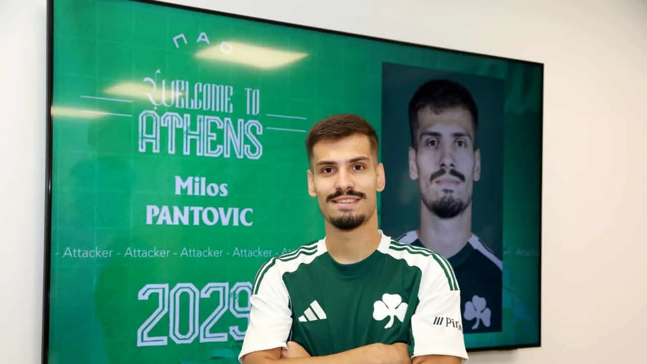 Pantović u prostorijama Panatinaikosa
