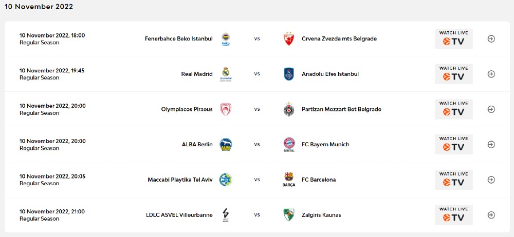 Screenshot - euroleaguebasketball.net
